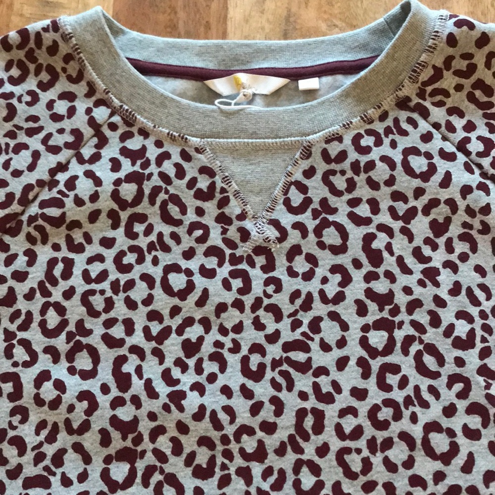 Boden Sweatshirt Cheetah New M